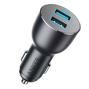 شارژر فندکی انکر مدل Anker PowerDrive III A2729-مشکی شارژر فندکی انکر مدل Anker PowerDrive III A2729-مشکی