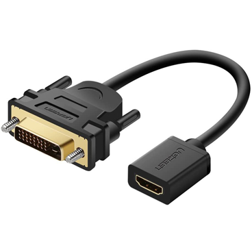 مبدل DVI به HDMI یوگرین مدل 20118 طول 22 سانتی متر-مشکی مبدل DVI به HDMI یوگرین مدل 20118 طول 22 سانتی متر-مشکی