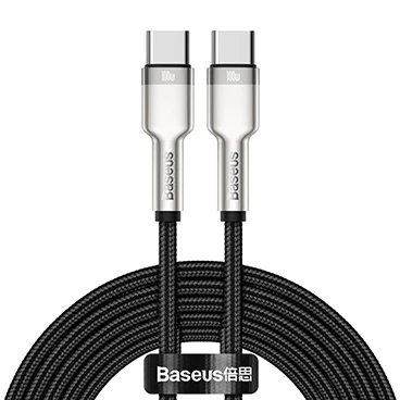 کابل دو سر تایپ سی باسئوس مدل CATJK-D01 طول 2 متر-سفید کابل دو سر تایپ سی باسئوس مدل CATJK-D01 طول 2 متر-سفید