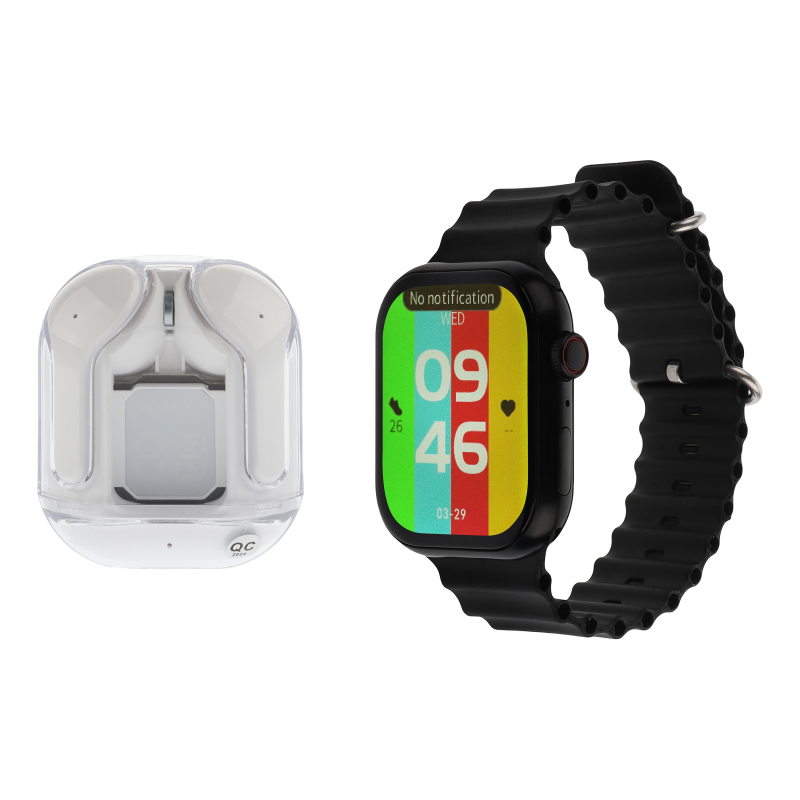 ساعت هوشمند ویسمی مدل WS-X17 به همراه هدفون بلوتوثی ساعت هوشمند ویسمی مدل WS-X17 به همراه هدفون بلوتوثی