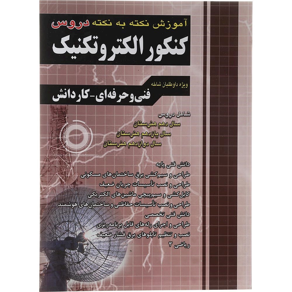 کتاب آموزش نکته به نکته دروس کنکور الکتروتکنیک انتشارات چهار خونه سال چاپ 1403 کتاب آموزش نکته به نکته دروس کنکور الکتروتکنیک انتشارات چهار خونه سال چاپ 1403