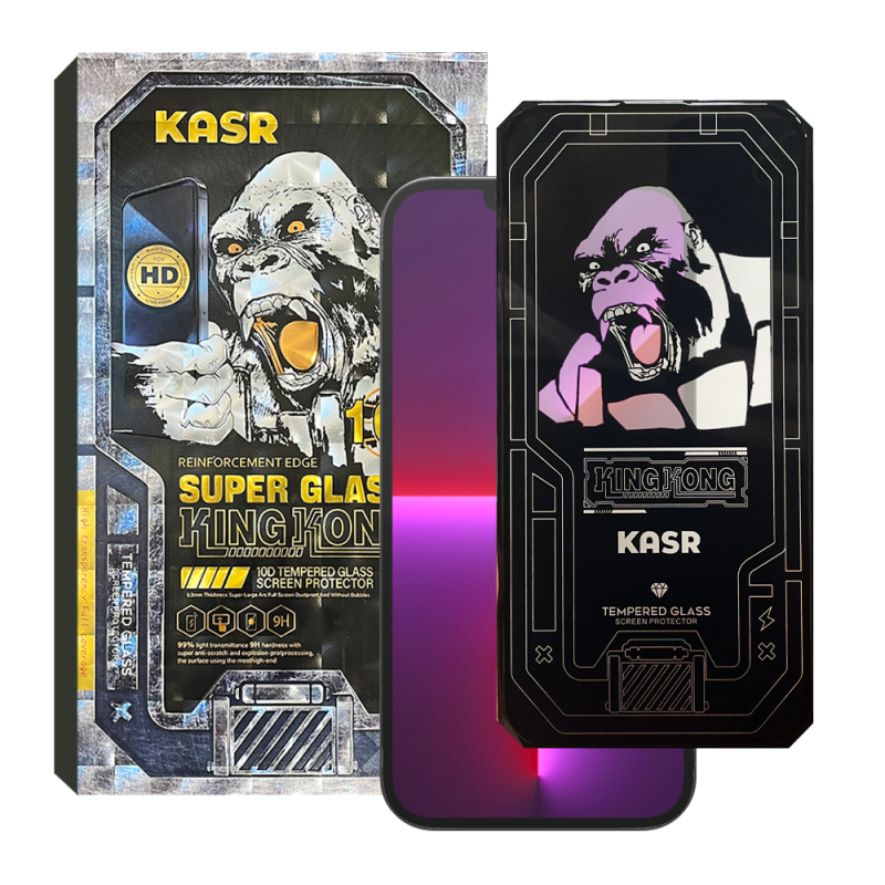 محافظ صفحه نمایش کینگ کونگ مدل SUPER GLASS 10D مناسب برای گوشی موبایل اپل iPhone 13 Pro محافظ صفحه نمایش کینگ کونگ مدل SUPER GLASS 10D مناسب برای گوشی موبایل اپل iPhone 13 Pro
