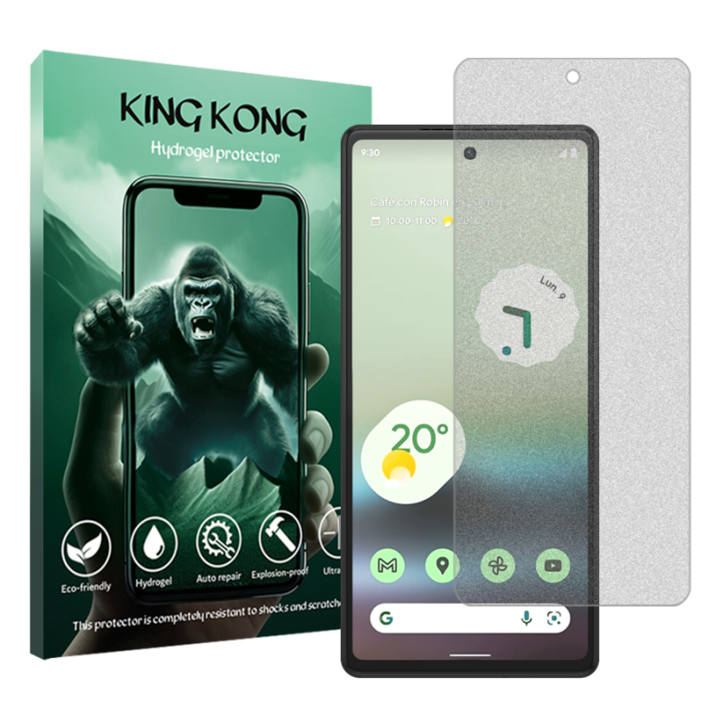 محافظ صفحه نمایش مات کینگ کونگ مدل Tough مناسب برای گوشی موبایل گوگل Pixel 6a محافظ صفحه نمایش مات کینگ کونگ مدل Tough مناسب برای گوشی موبایل گوگل Pixel 6a