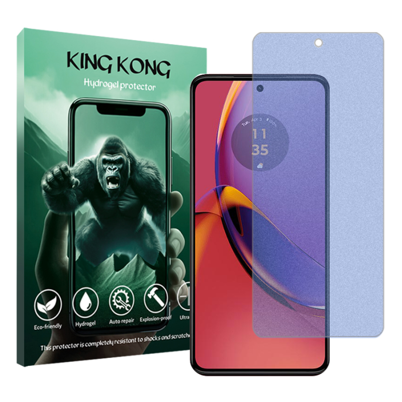 محافظ صفحه نمایش مات ضداشعه آبی کینگ کونگ مدل Tough مناسب برای گوشی موبایل موتورولا Moto G84 