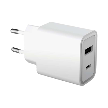 شارژر دیواری فورس مدل FPLICS2AC37WPDW توان 37 وات-سفید شارژر دیواری فورس مدل FPLICS2AC37WPDW توان 37 وات-سفید