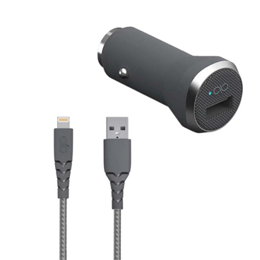 شارژر فندکی فورس مدل FPCACMFIN1.2MG توان ۱۲ وات + کابل لایتنینگ طول 1.2 متری-خاکستری شارژر فندکی فورس مدل FPCACMFIN1.2MG توان ۱۲ وات + کابل لایتنینگ طول 1.2 متری-خاکستری