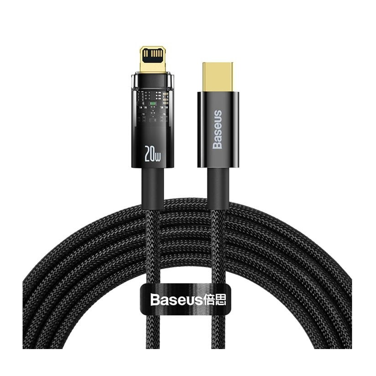 کابل تایپ سی به لایتنینگ باسئوس مدل CATS000001 طول 2 متر-مشکی کابل تایپ سی به لایتنینگ باسئوس مدل CATS000001 طول 2 متر-مشکی