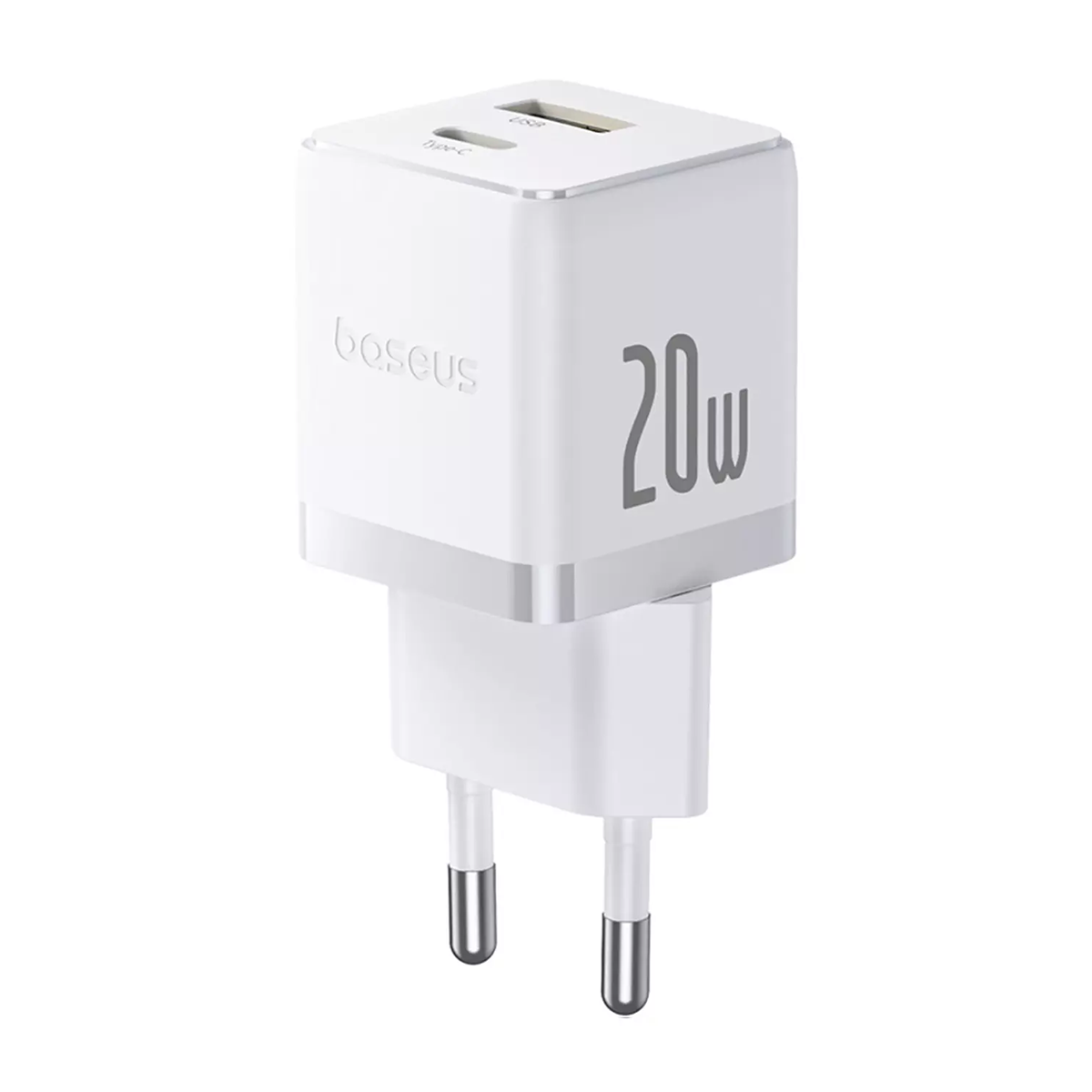 شارژر دیواری باسئوس مدل CCZC20UE توان 20 وات-سفید شارژر دیواری باسئوس مدل CCZC20UE توان 20 وات-سفید