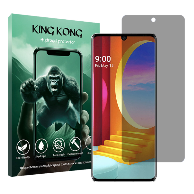 محافظ صفحه نمایش حریم شخصی کینگ کونگ مدل Tough مناسب برای گوشی موبایل ال جی Velvet محافظ صفحه نمایش حریم شخصی کینگ کونگ مدل Tough مناسب برای گوشی موبایل ال جی Velvet