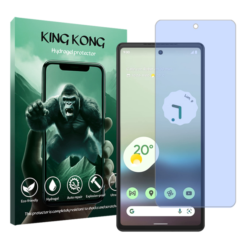محافظ صفحه نمایش ضداشعه آبی کینگ کونگ مدل Tough مناسب برای گوشی موبایل گوگل Pixel 6a محافظ صفحه نمایش ضداشعه آبی کینگ کونگ مدل Tough مناسب برای گوشی موبایل گوگل Pixel 6a