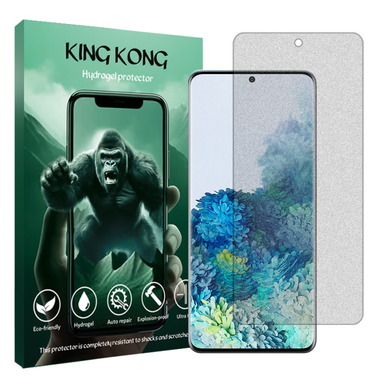 محافظ صفحه نمایش مات کینگ کونگ مدل Tough مناسب برای گوشی موبایل سامسونگ Galaxy S20 Plus  محافظ صفحه نمایش مات کینگ کونگ مدل Tough مناسب برای گوشی موبایل سامسونگ Galaxy S20 Plus