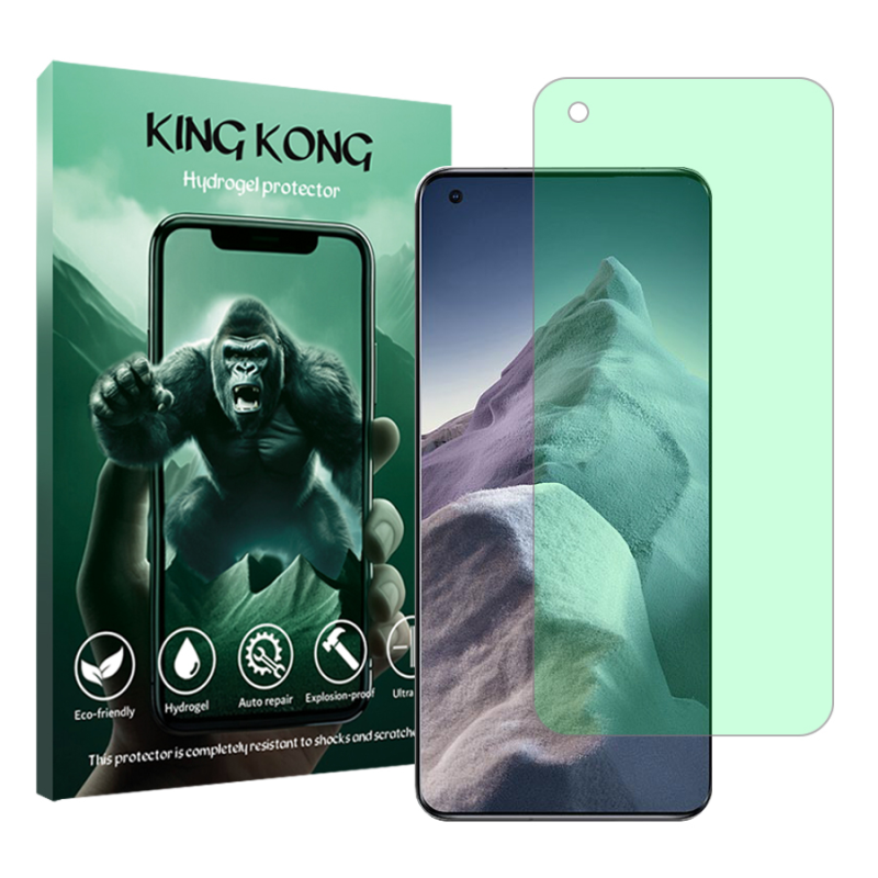 محافظ صفحه نمایش گرین لایت کینگ کونگ مدل Tough مناسب برای گوشی موبایل شیائومی Mi 11 Ultra  محافظ صفحه نمایش گرین لایت کینگ کونگ مدل Tough مناسب برای گوشی موبایل شیائومی Mi 11 Ultra