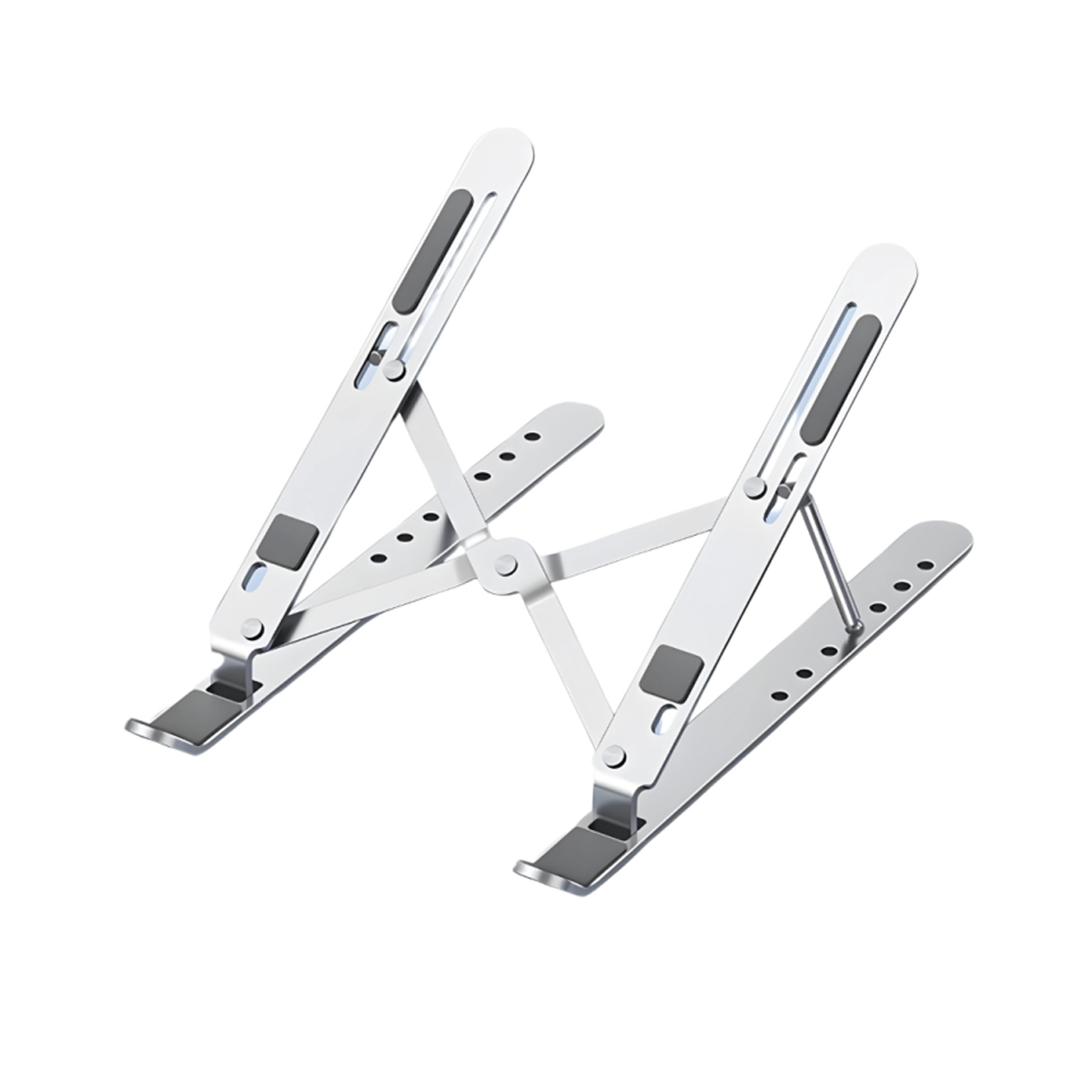 پایه نگهدارنده لپ تاپ مدل BZBC Portable Foldable Aluminium Laptop Stand-نقرهای پایه نگهدارنده لپ تاپ مدل BZBC Portable Foldable Aluminium Laptop Stand-نقرهای