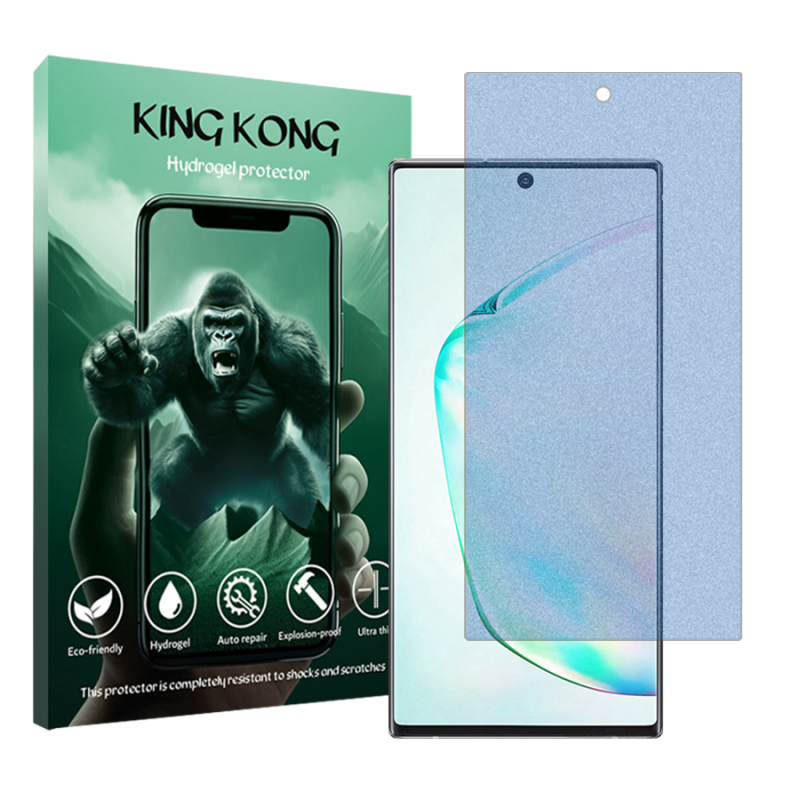 محافظ صفحه نمایش مات ضداشعه آبی کینگ کونگ مدل Tough مناسب برای گوشی موبایل سامسونگ Galaxy Note 10 Plus 5G محافظ صفحه نمایش مات ضداشعه آبی کینگ کونگ مدل Tough مناسب برای گوشی موبایل سامسونگ Galaxy Note 10 Plus 5G