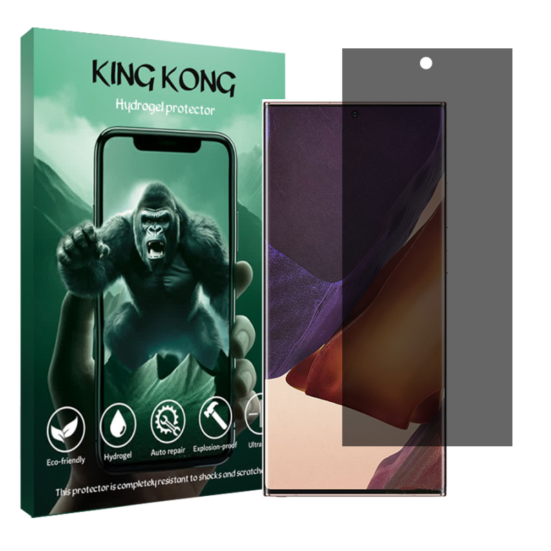 محافظ صفحه نمایش حریم شخصی کینگ کونگ مدل Tough مناسب برای گوشی موبایل سامسونگ Galaxy Note 20 Ultra 5G محافظ صفحه نمایش حریم شخصی کینگ کونگ مدل Tough مناسب برای گوشی موبایل سامسونگ Galaxy Note 20 Ultra 5G