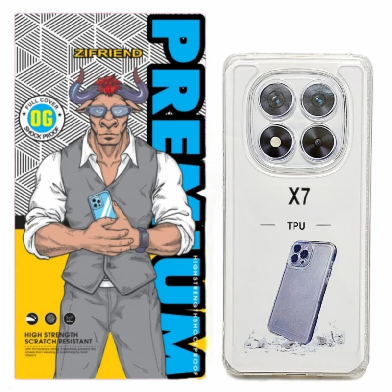 کاور گوشی پوکو X7 زیفرند مدل ژله ای محافظ لنز دار-بی رنگ شفاف کاور گوشی پوکو X7 زیفرند مدل ژله ای محافظ لنز دار-بی رنگ شفاف