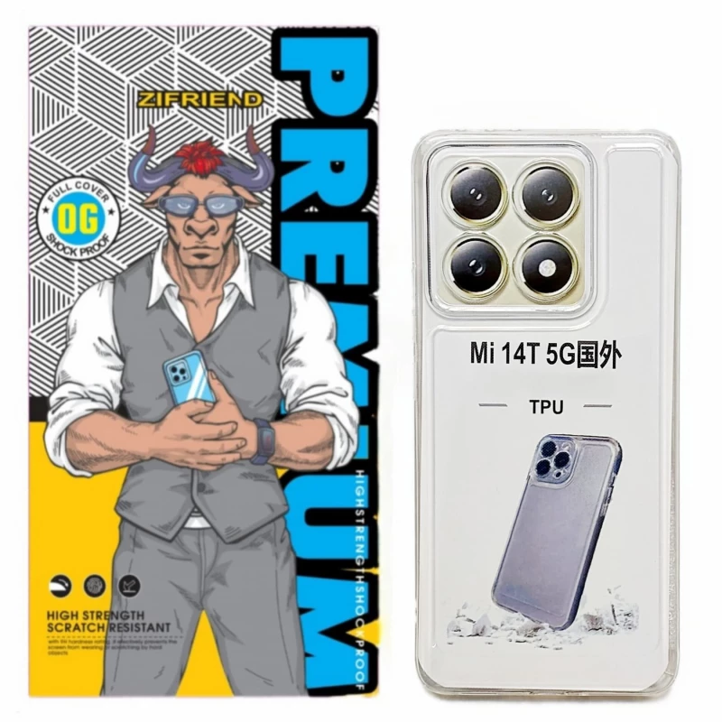 کاور گوشی شیائومی 14T زیفرند مدل ژله ای-بی رنگ شفاف کاور گوشی شیائومی 14T زیفرند مدل ژله ای-بی رنگ شفاف