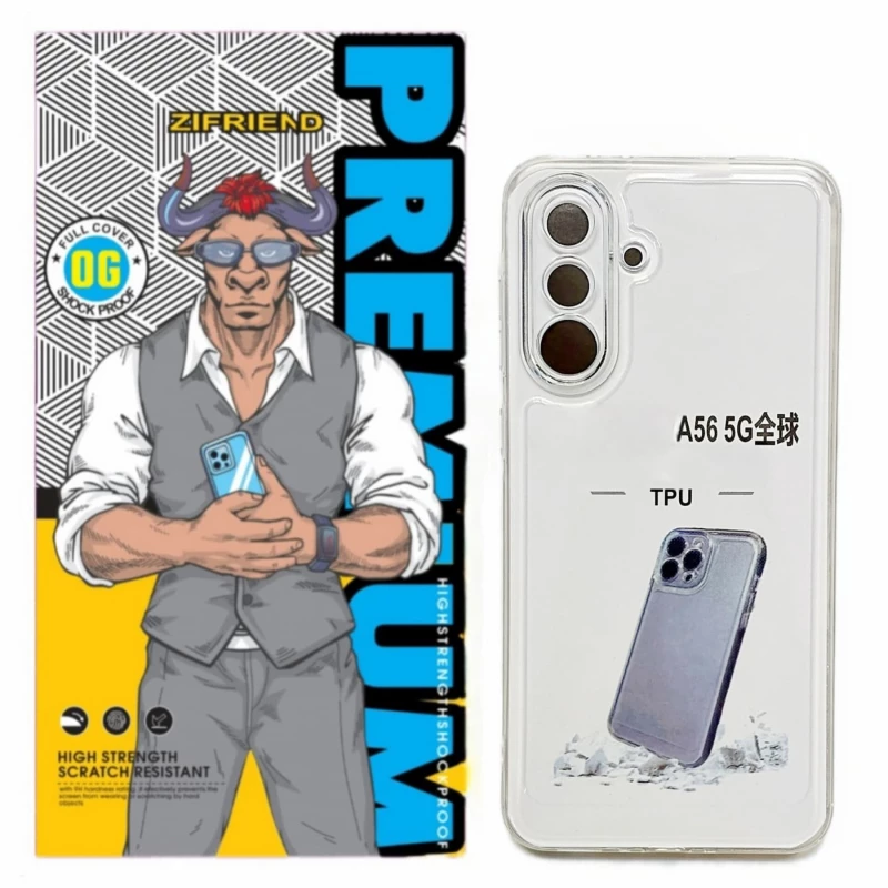 کاور گوشی سامسونگ Galaxy A56 5G زیفرند مدل ژله ای محافظ لنز دار-بی رنگ شفاف کاور گوشی سامسونگ Galaxy A56 5G زیفرند مدل ژله ای محافظ لنز دار-بی رنگ شفاف