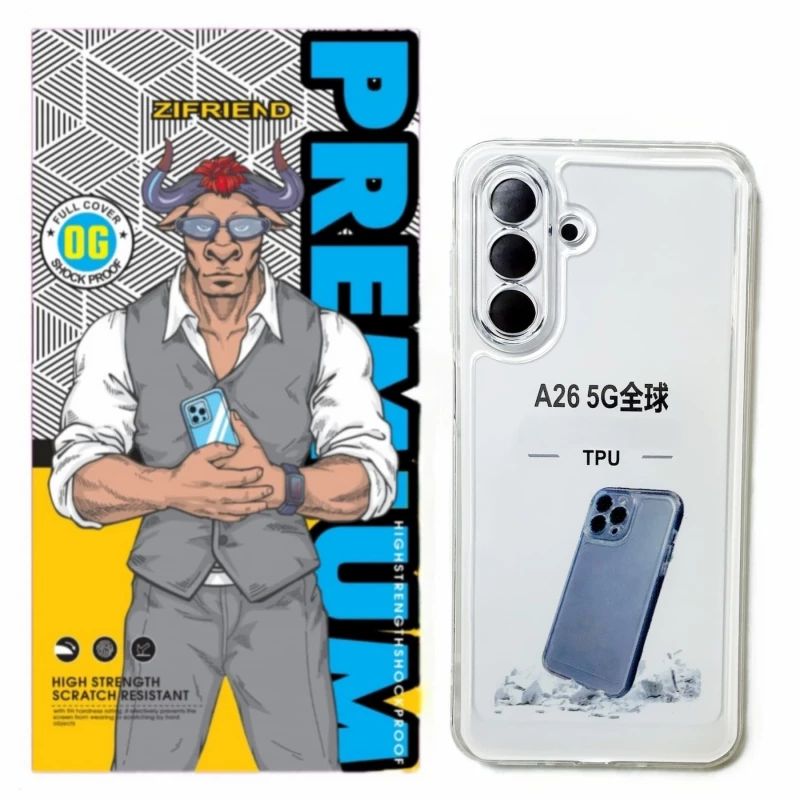 کاور گوشی سامسونگ Galaxy A26 زیفرند مدل ژله ای محافظ لنز-بی رنگ شفاف کاور گوشی سامسونگ Galaxy A26 زیفرند مدل ژله ای محافظ لنز-بی رنگ شفاف