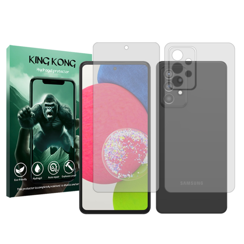 محافظ صفحه نمایش شفاف کینگ کونگ مدل Tough مناسب برای گوشی موبایل سامسونگ Galaxy A52s 5G به همراه محافظ پشت گوشی