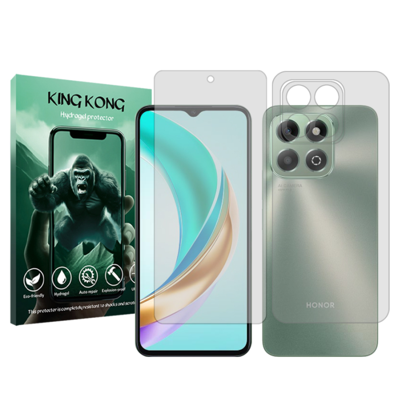 محافظ صفحه نمایش شفاف کینگ کونگ مدل Tough مناسب برای گوشی موبایل آنر X6b به همراه محافظ پشت گوشی محافظ صفحه نمایش شفاف کینگ کونگ مدل Tough مناسب برای گوشی موبایل آنر X6b به همراه محافظ پشت گوشی