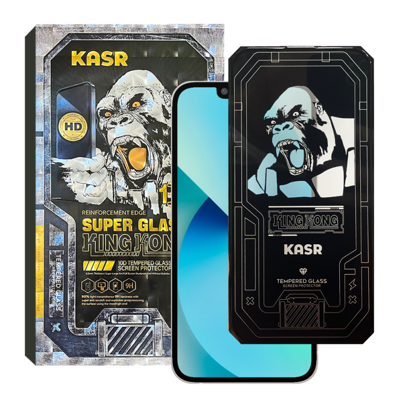 محافظ صفحه نمایش کینگ کونگ مدل SUPER GLASS 10D مناسب برای گوشی موبایل اپل iPhone 13 محافظ صفحه نمایش کینگ کونگ مدل SUPER GLASS 10D مناسب برای گوشی موبایل اپل iPhone 13