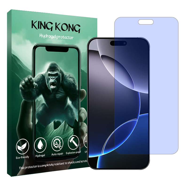 محافظ صفحه نمایش آنتی بلو کینگ کونگ مدل Tough مناسب برای گوشی موبایل اپل iPhone 16 Pro Max محافظ صفحه نمایش آنتی بلو کینگ کونگ مدل Tough مناسب برای گوشی موبایل اپل iPhone 16 Pro Max