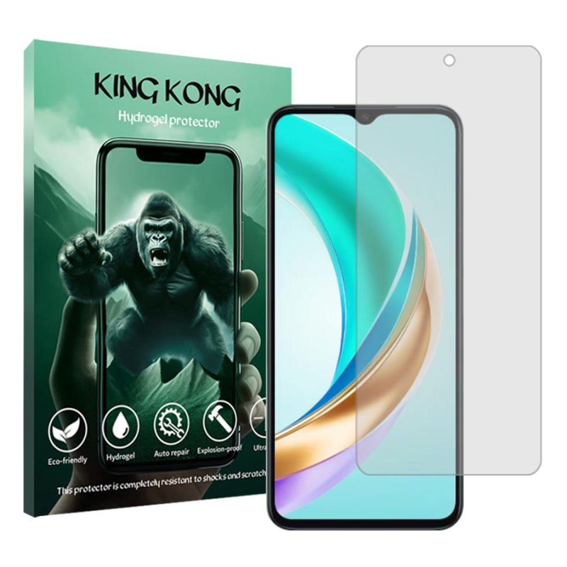 محافظ صفحه نمایش شفاف کینگ کونگ مدل Tough مناسب برای گوشی موبایل آنر X6b محافظ صفحه نمایش شفاف کینگ کونگ مدل Tough مناسب برای گوشی موبایل آنر X6b