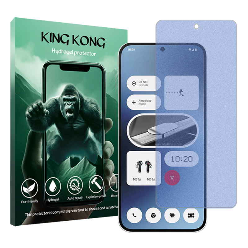 محافظ صفحه نمایش مات ضداشعه آبی کینگ کونگ مدل Tough مناسب برای گوشی موبایل ناتینگ Phone 2a