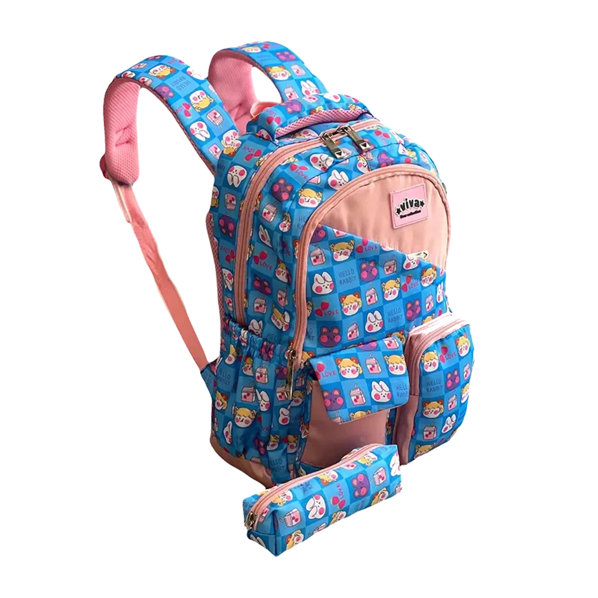 کوله پشتی ویوا مدل VIVA3940 همراه با جامدادی-آبی کوله پشتی ویوا مدل VIVA3940 همراه با جامدادی-آبی