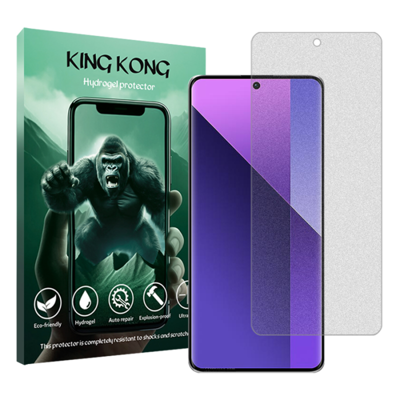 محافظ صفحه نمایش مات کینگ کونگ مدل Tough مناسب برای گوشی موبایل شیائومی Redmi Note 13 Pro Plus محافظ صفحه نمایش مات کینگ کونگ مدل Tough مناسب برای گوشی موبایل شیائومی Redmi Note 13 Pro Plus