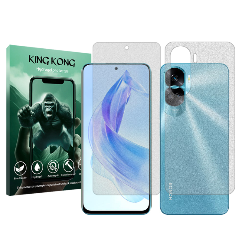 محافظ صفحه نمایش مات کینگ کونگ مدل Tough مناسب برای گوشی موبایل آنر 90 Lite به همراه محافظ پشت گوشی محافظ صفحه نمایش مات کینگ کونگ مدل Tough مناسب برای گوشی موبایل آنر 90 Lite به همراه محافظ پشت گوشی