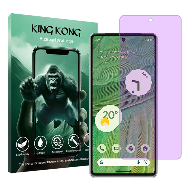 محافظ صفحه نمایش آنتی پرپل کینگ کونگ مدل Tough مناسب برای گوشی موبایل گوگل Pixel 7 محافظ صفحه نمایش آنتی پرپل کینگ کونگ مدل Tough مناسب برای گوشی موبایل گوگل Pixel 7