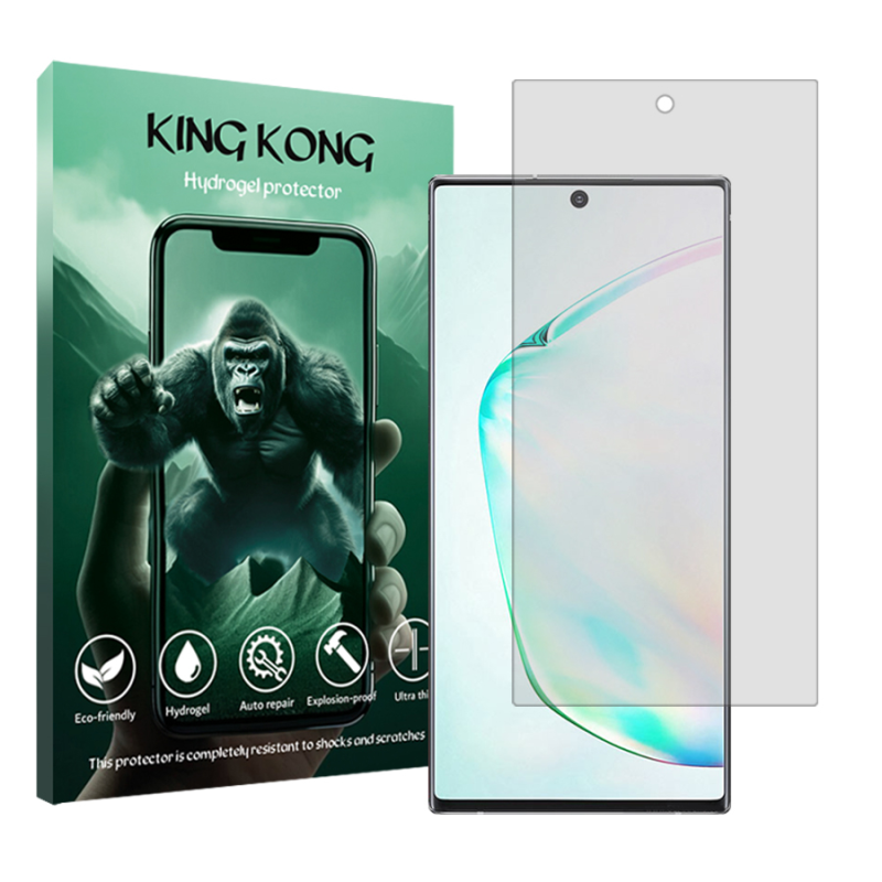 محافظ صفحه نمایش شفاف کینگ کونگ مدل Tough مناسب برای گوشی موبایل سامسونگ Galaxy Note 10 Plus 5G محافظ صفحه نمایش شفاف کینگ کونگ مدل Tough مناسب برای گوشی موبایل سامسونگ Galaxy Note 10 Plus 5G