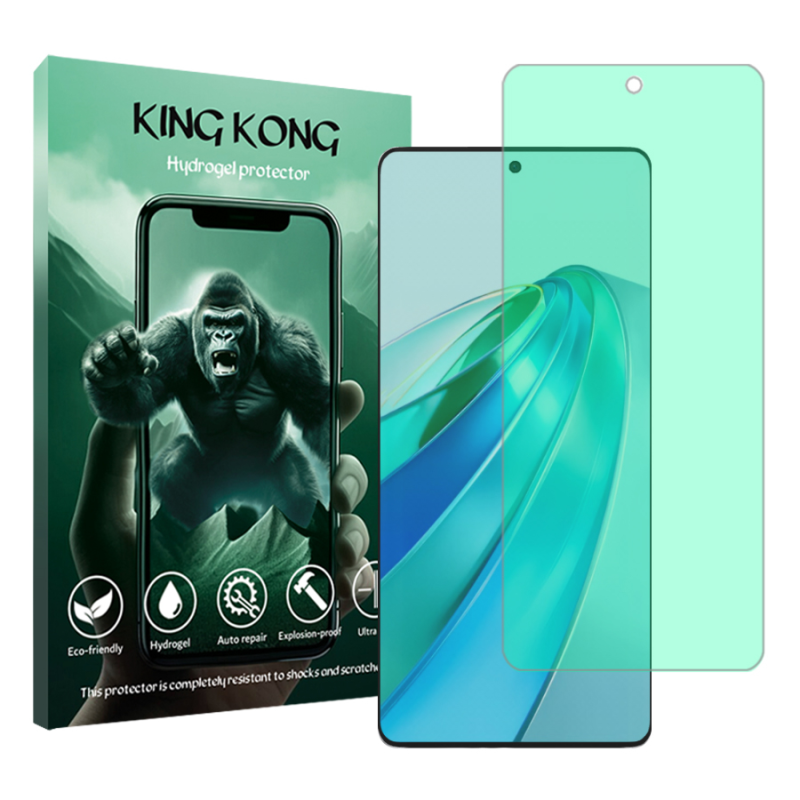 محافظ صفحه نمایش گرین لایت کینگ کونگ مدل Tough مناسب برای گوشی موبایل آنر X9a محافظ صفحه نمایش گرین لایت کینگ کونگ مدل Tough مناسب برای گوشی موبایل آنر X9a