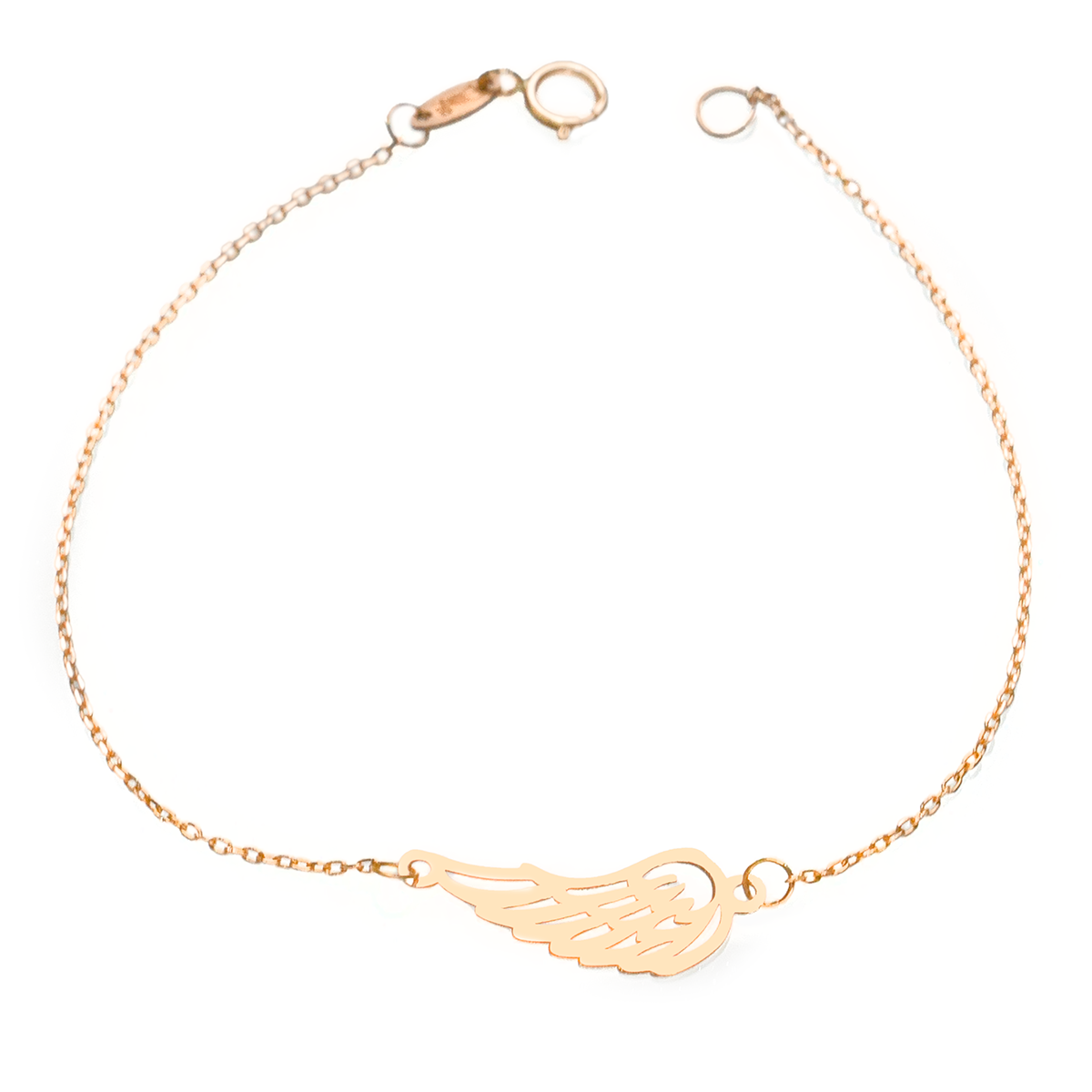 دستبند طلا زنانه مدل بال فرشته-0.80 دستبند طلا زنانه مدل بال فرشته-0.80