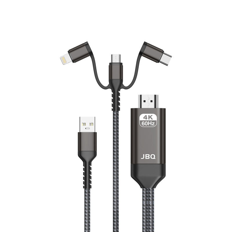 کابل تبدیل 3 در 1 به USB جی بی کیو مدل MH-088 طول 2 متر کابل تبدیل 3 در 1 به USB جی بی کیو مدل MH-088 طول 2 متر