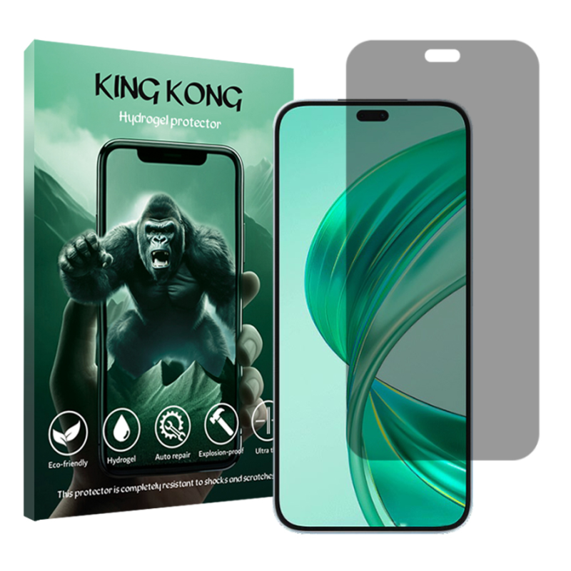 محافظ صفحه نمایش حریم شخصی کینگ کونگ مدل Tough مناسب برای گوشی موبایل آنر X8b