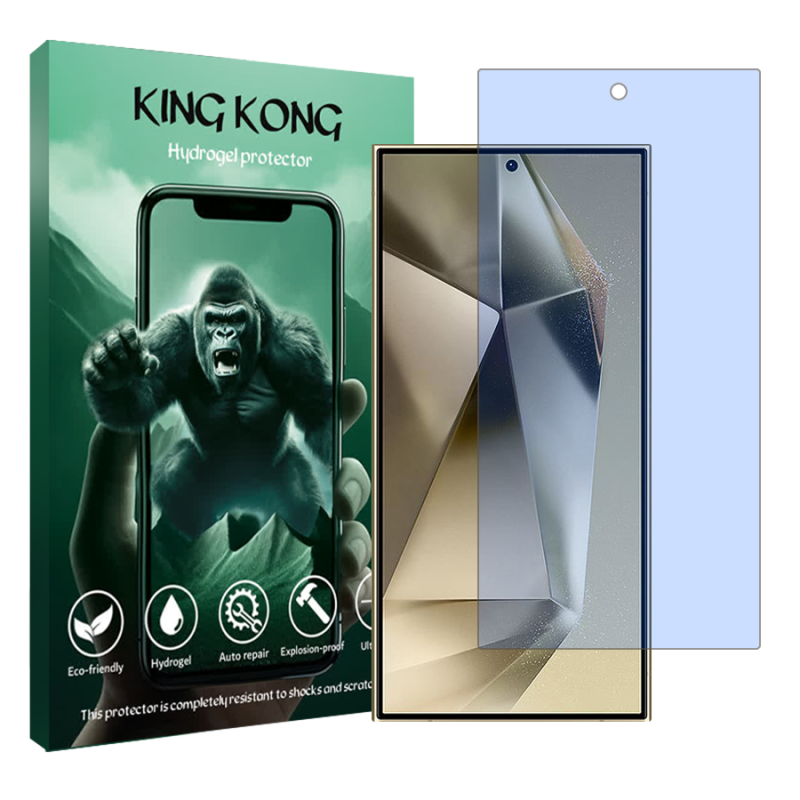 محافظ صفحه نمایش ضداشعه آبی کینگ کونگ مناسب برای گوشی موبایل سامسونگ Galaxy S24 Ultra محافظ صفحه نمایش ضداشعه آبی کینگ کونگ مناسب برای گوشی موبایل سامسونگ Galaxy S24 Ultra
