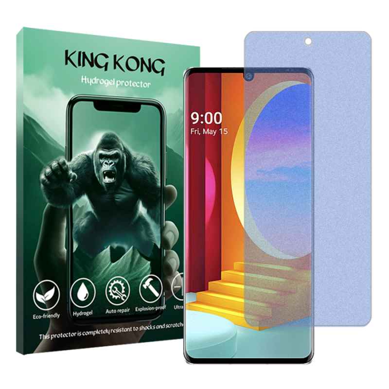 محافظ صفحه نمایش مات ضداشعه آبی کینگ کونگ مدل Tough مناسب برای گوشی موبایل ال جی Velvet