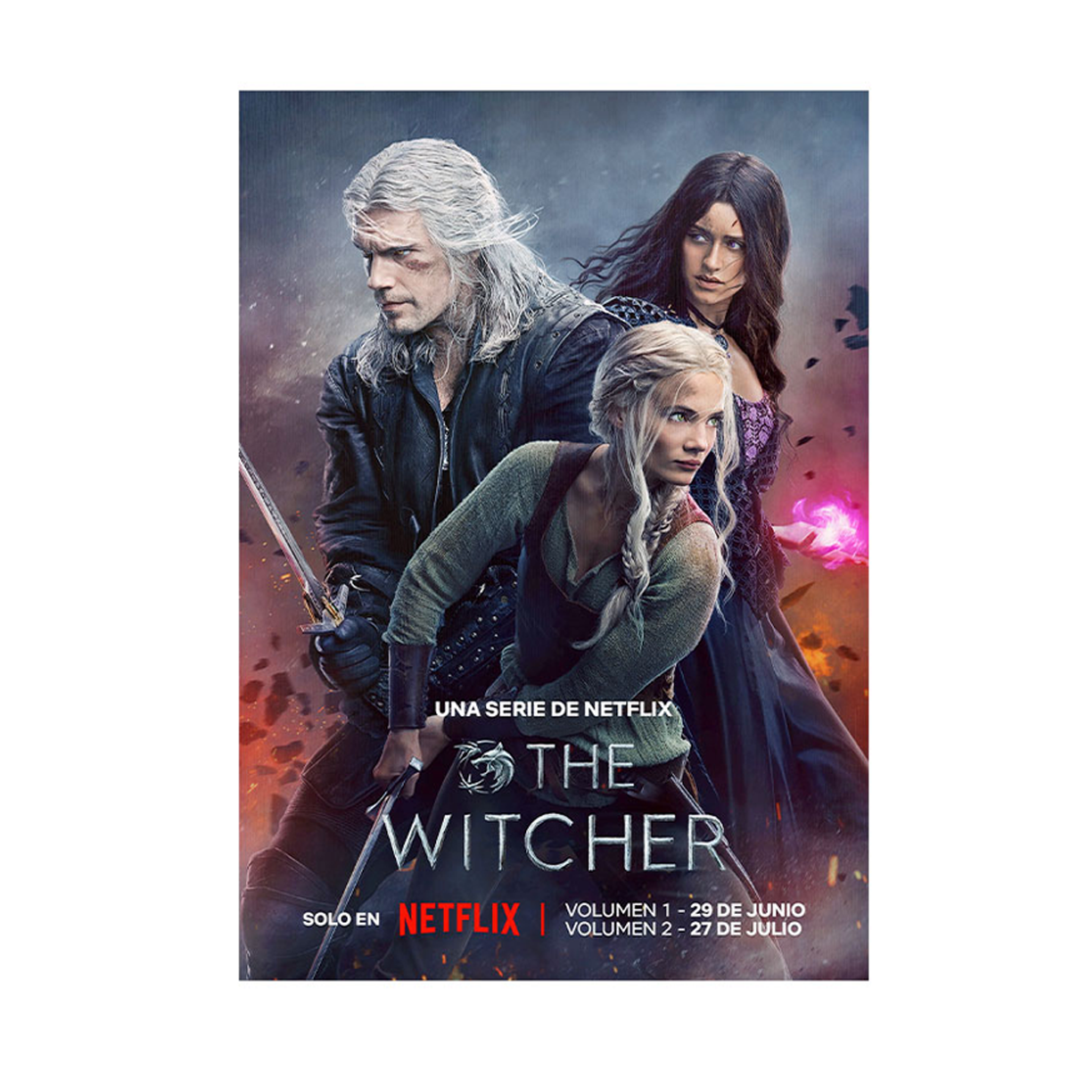 متال پوستر مستر پیکد طرح The Witcher کد PCD-MB1015