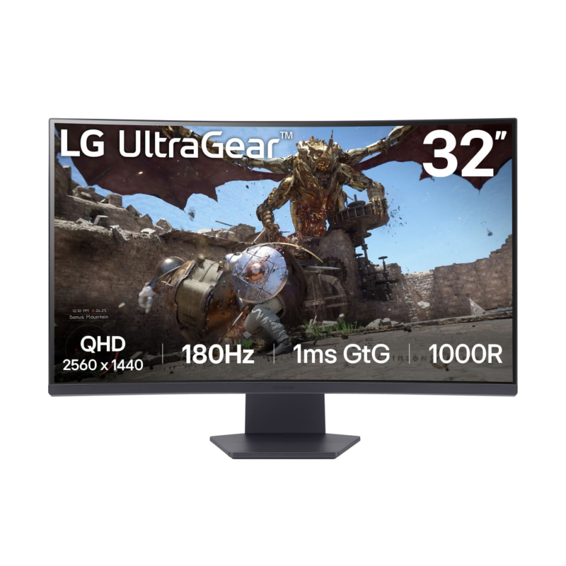 مانیتور مخصوص بازی ال جی مدل 32GS60QC-B سایز 32 اینچ مانیتور مخصوص بازی ال جی مدل 32GS60QC-B سایز 32 اینچ