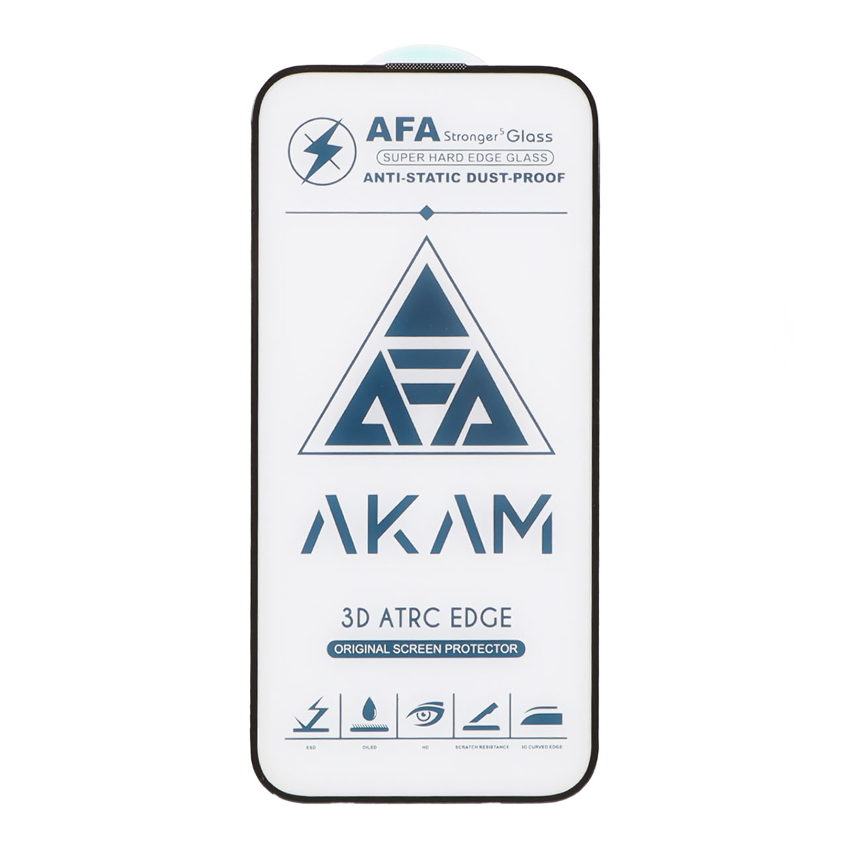 محافظ صفحه نمایش شیشه ای گوشی اپل iPhone 16 Pro Max آکام مدل Full Cover ESD محافظ صفحه نمایش شیشه ای گوشی اپل iPhone 16 Pro Max آکام مدل Full Cover ESD