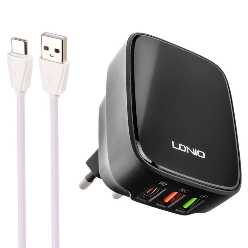 شارژر دیواری 32 وات الدینیو مدل Q334 به همراه کابل USB-C شارژر دیواری 32 وات الدینیو مدل Q334 به همراه کابل USB-C