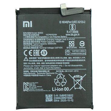 باتری گوشی شیائومی Mi 10T کد فنی BM53 باتری گوشی شیائومی Mi 10T کد فنی BM53