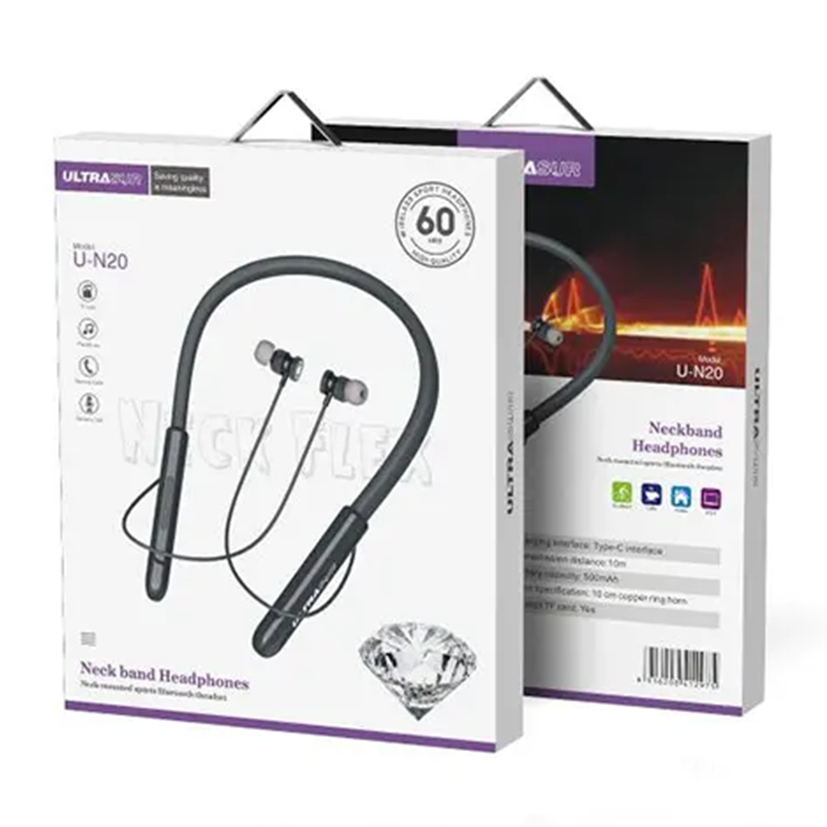 هندزفری بلوتوثی اولتراسور مدل U-N20 هندزفری بلوتوثی اولتراسور مدل U-N20