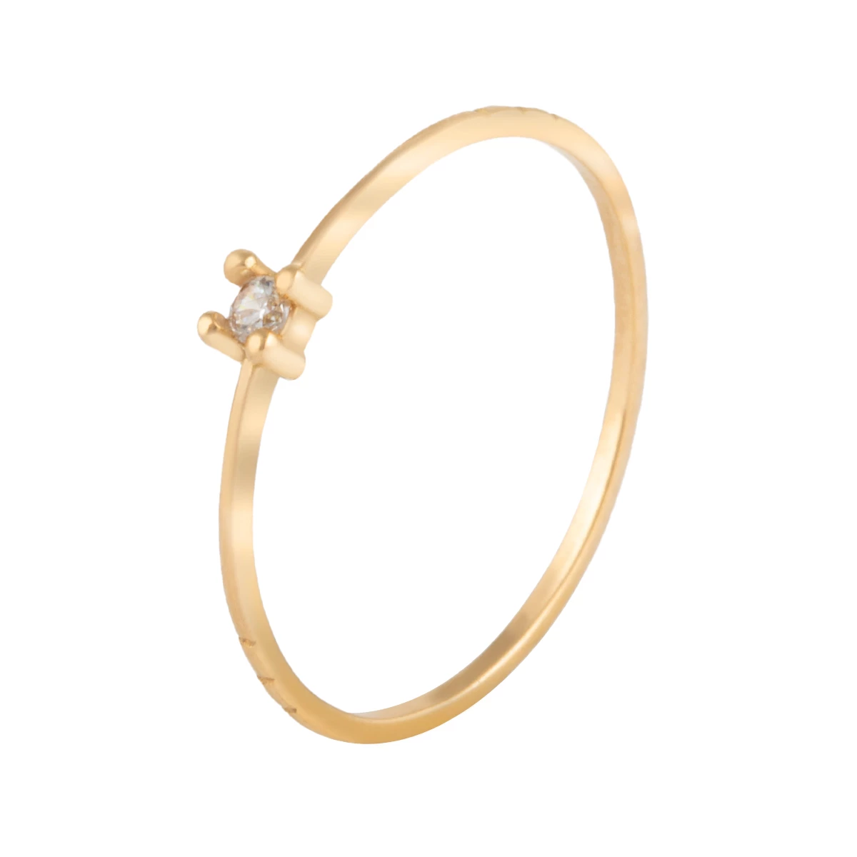 انگشتر طلای زنانه 18 عیار بان گالری مدل سولیتر سه خط سفید-0.67 انگشتر طلای زنانه 18 عیار بان گالری مدل سولیتر سه خط سفید-0.67