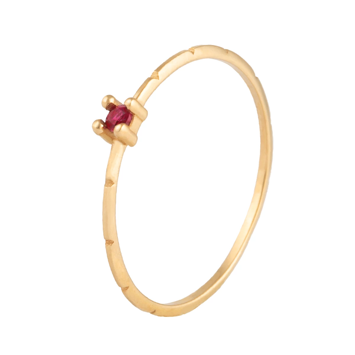 انگشتر طلای زنانه 18 عیار بان گالری مدل سولیتر لوکا اناری-0.55 انگشتر طلای زنانه 18 عیار بان گالری مدل سولیتر لوکا اناری-0.55