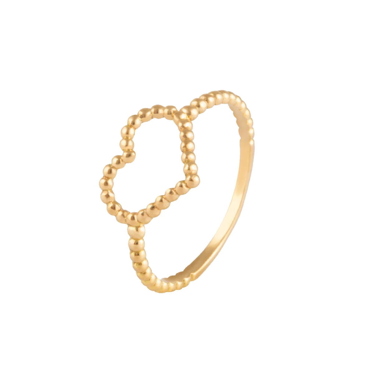 انگشتر طلای زنانه 18 عیار بان گالری مدل بند انگشتی قلب گوارسه-0.94 انگشتر طلای زنانه 18 عیار بان گالری مدل بند انگشتی قلب گوارسه-0.94