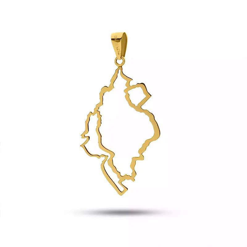 پلاک طلا 18عیار طرح ایران مورب پلاک طلا 18عیار طرح ایران مورب